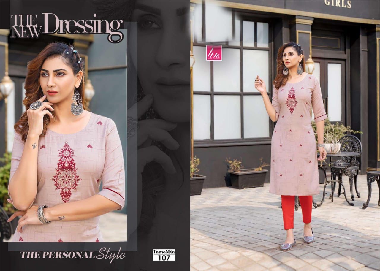Tamanna 101 Fancy Regular Wear Designer Rayon Kurti Collection